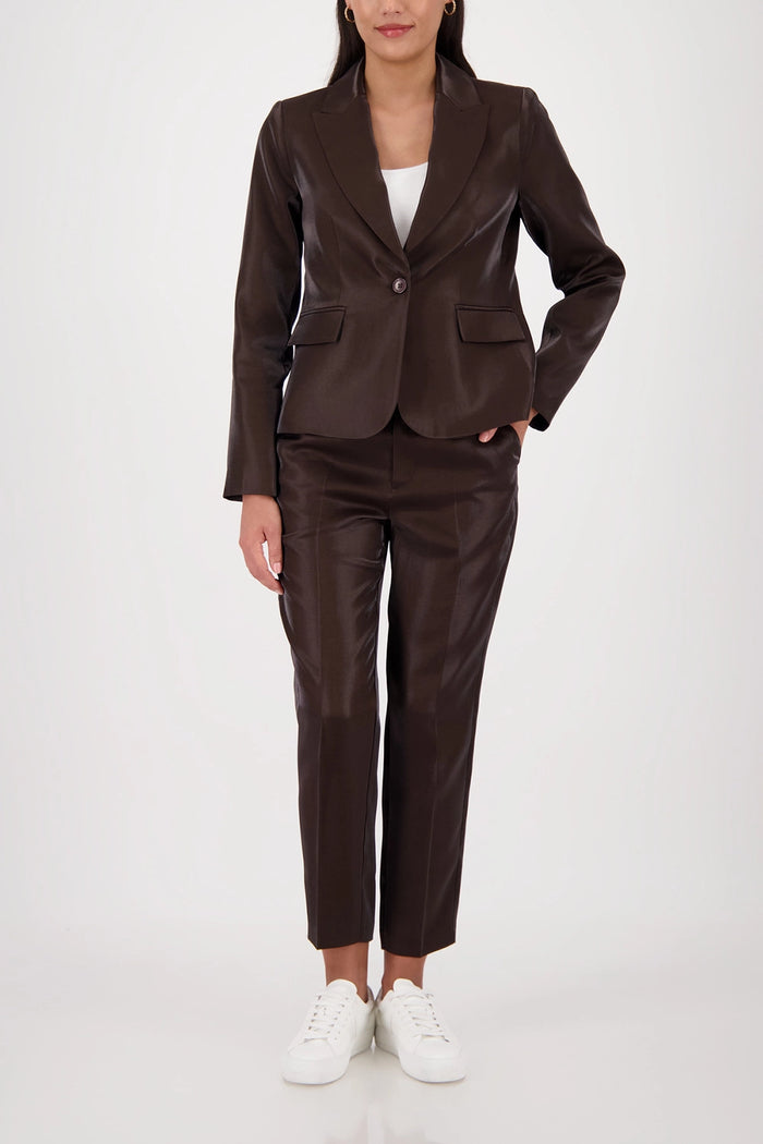 Monari Business Blazer in Dark Chocolate 410438 - Pre-Order July Delivery
