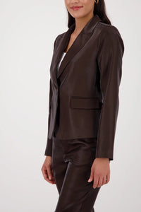 Monari Business Blazer in Dark Chocolate 410438 - Pre-Order July Delivery