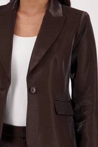 Monari Business Blazer in Dark Chocolate 410438 - Pre-Order July Delivery