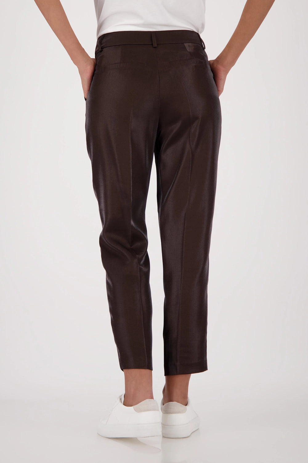 Monari Business Trousers in Dark Chocolate 410440 - Pre-Order July Delivery