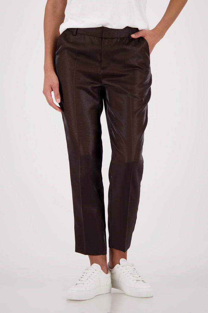 Monari Business Trousers in Dark Chocolate 410440 - Pre-Order July Delivery