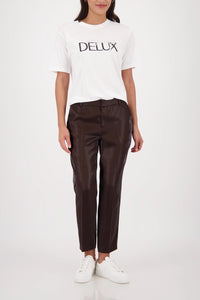 Monari Business Trousers in Dark Chocolate 410440 - Pre-Order July Delivery