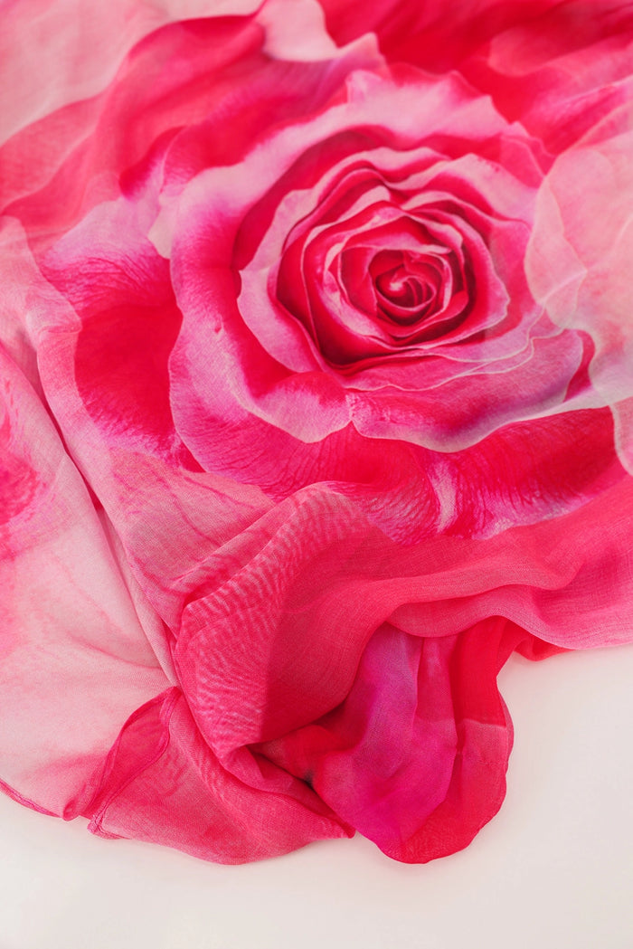 Monari Scarf With Allover Pattern in Spring Flower Pattern 410462 - Pre-Order July Delivery