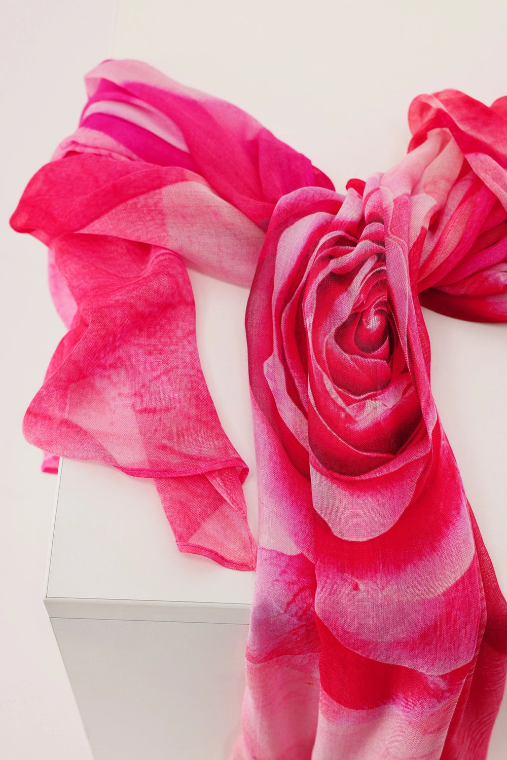 Monari Scarf With Allover Pattern in Spring Flower Pattern 410462 - Pre-Order July Delivery