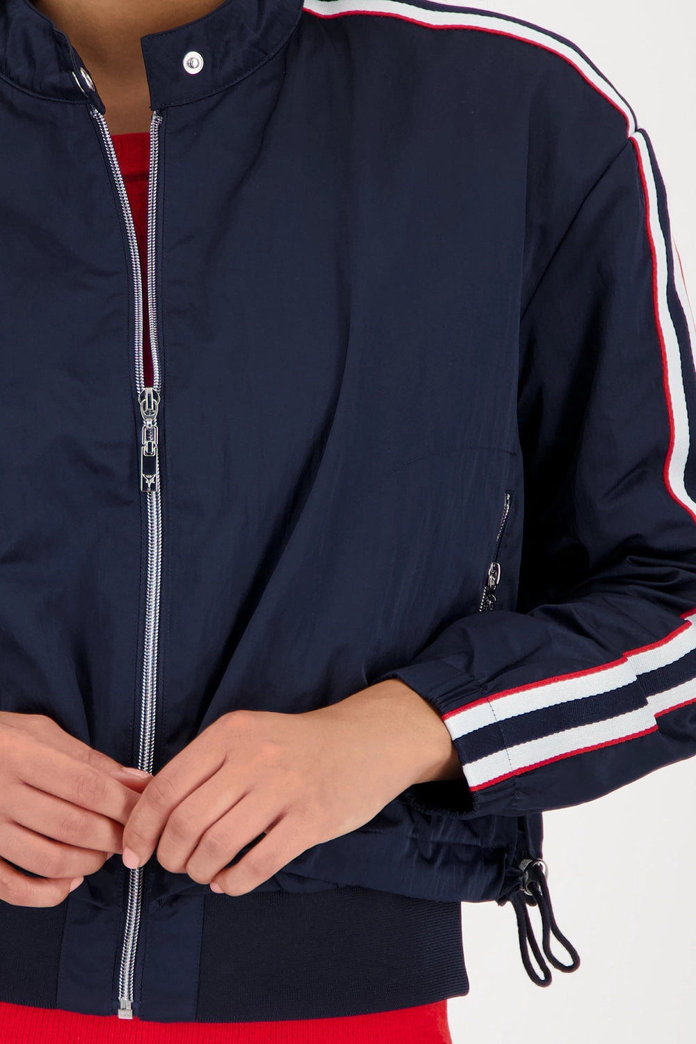 Monari Nylon Jacket in Marine 410481 - Pre-Order July Delivery