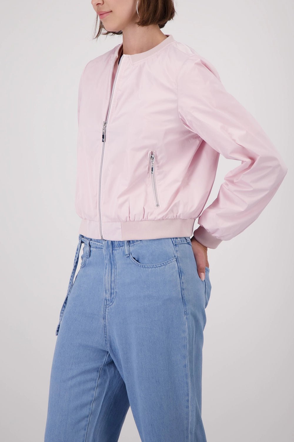 Monari Nylon Jacket in French Rose 410528