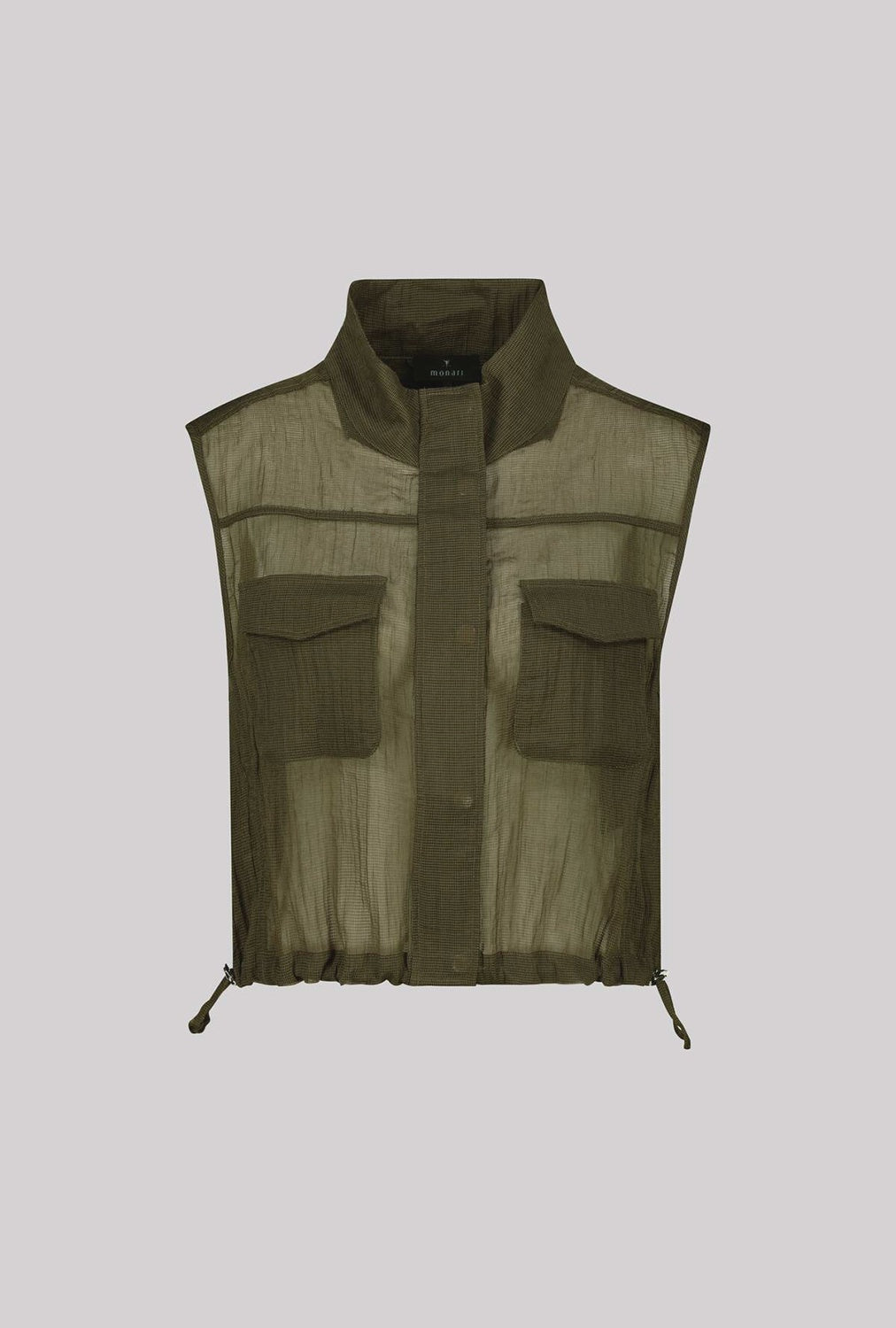Monari Mesh Vest in Olive 410536