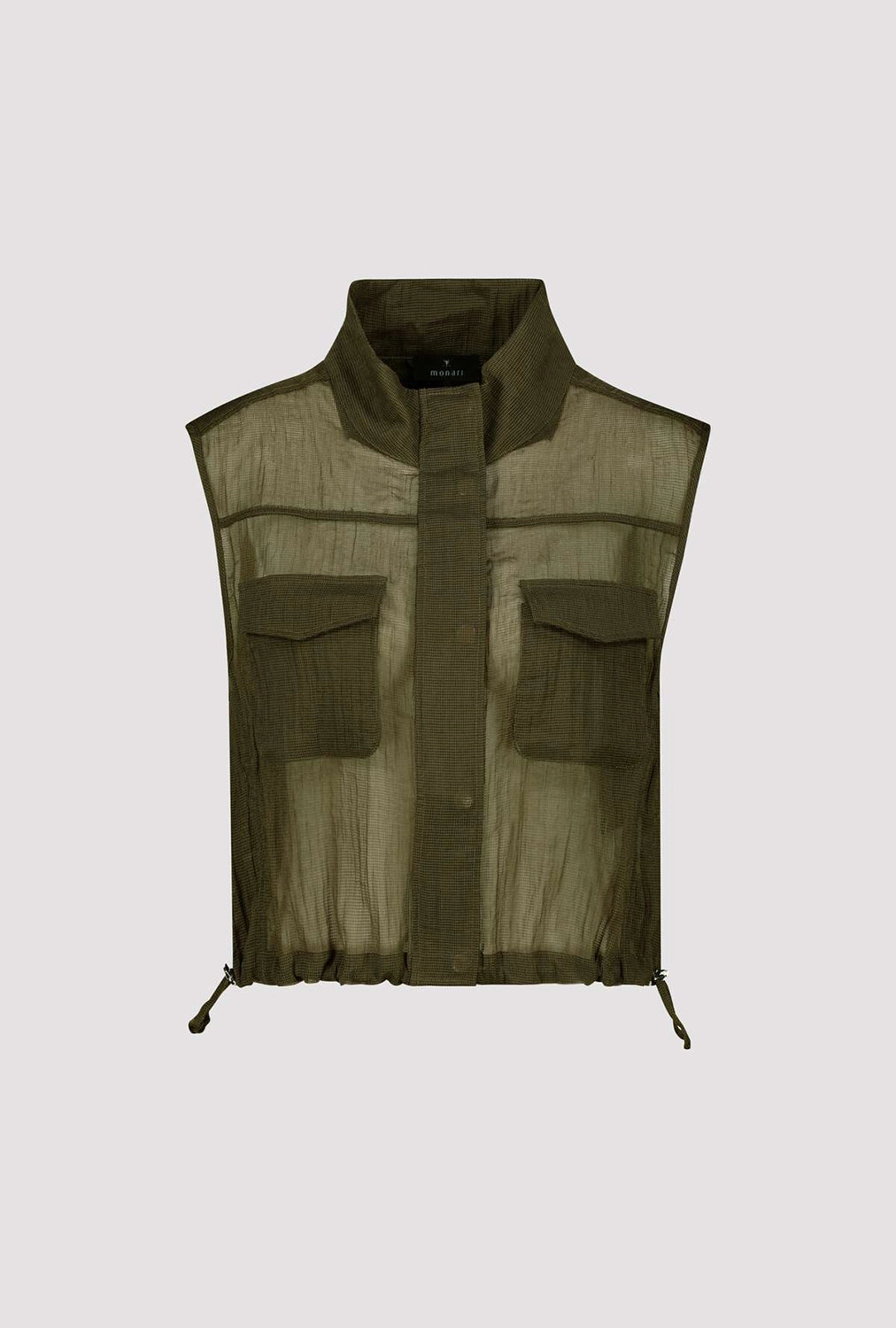 Monari Mesh Vest in Olive 410536