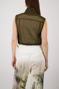 Monari Mesh Vest in Olive 410536