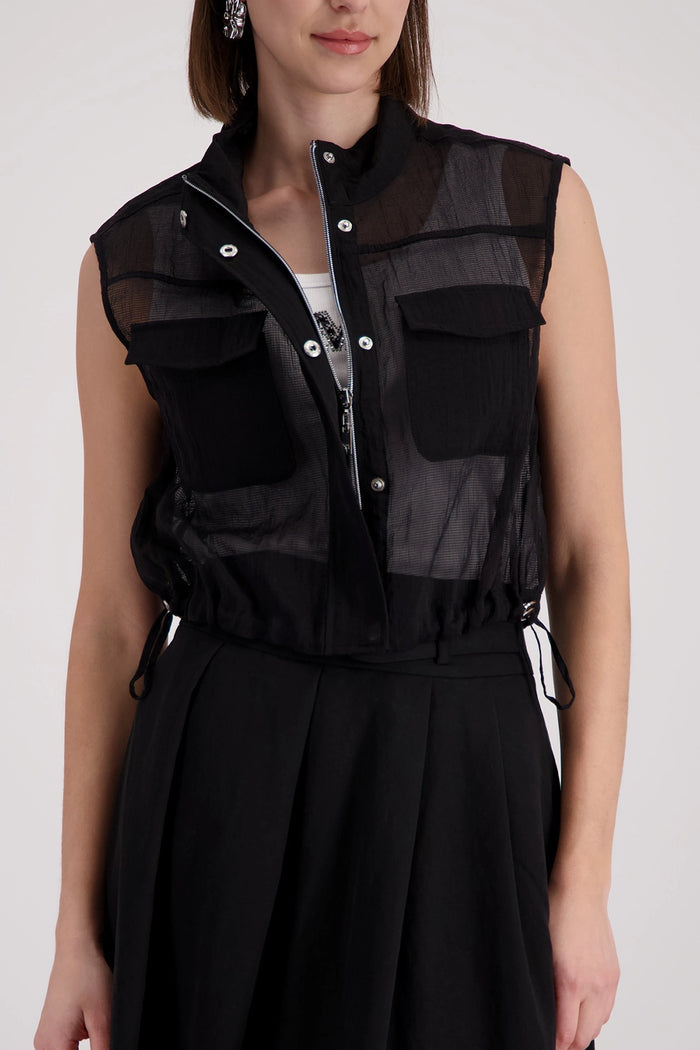 Monari Mesh Vest in Black 410536