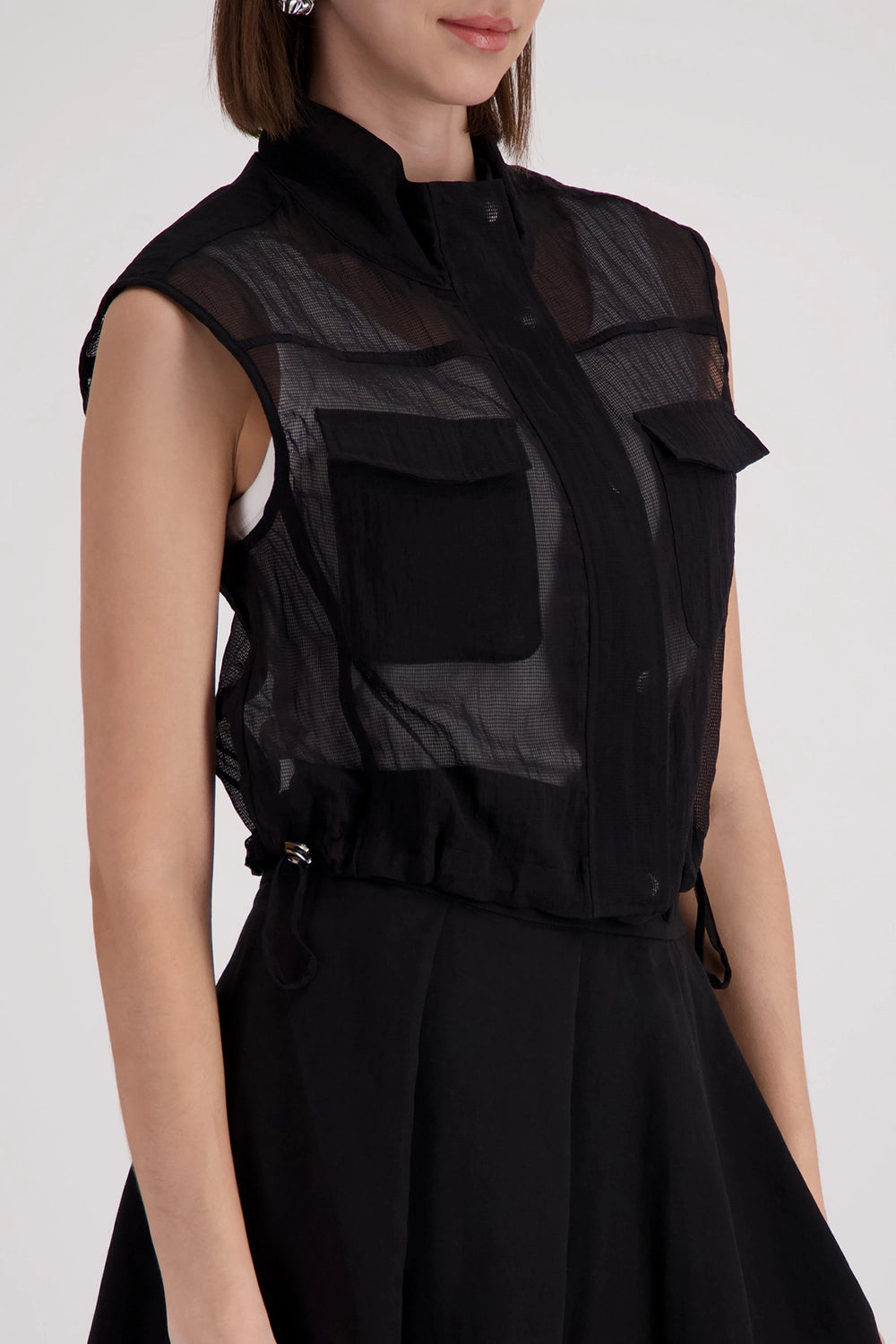 Monari Mesh Vest in Black 410536
