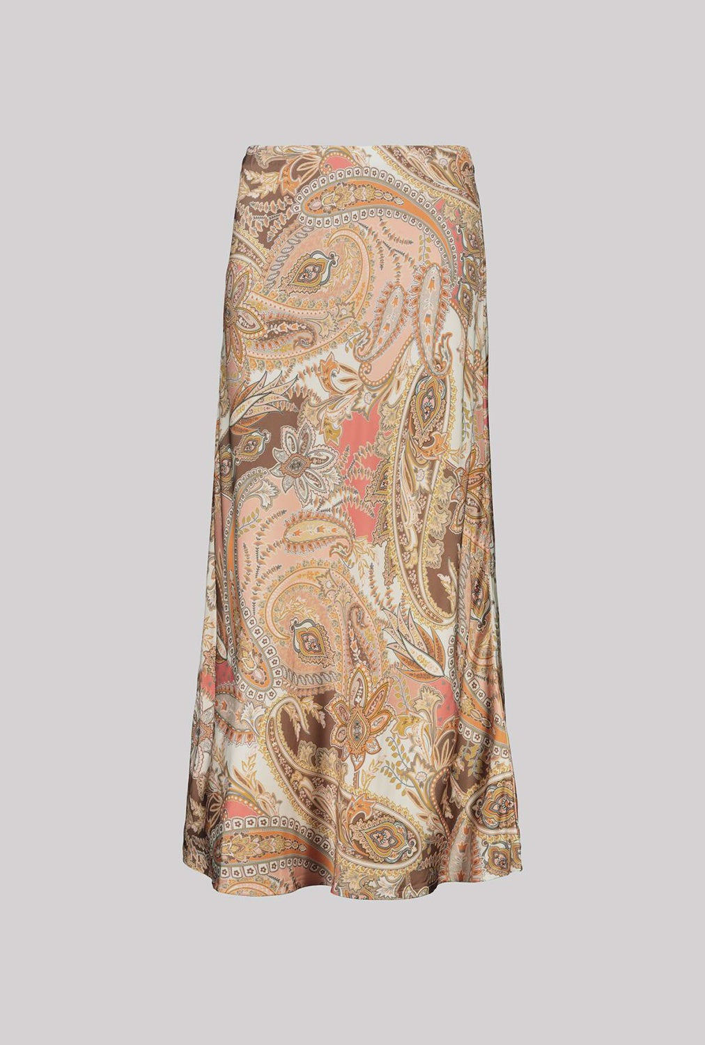 Monari Maxi Skirt With Paisley Pattern in Mocca Pattern 410568