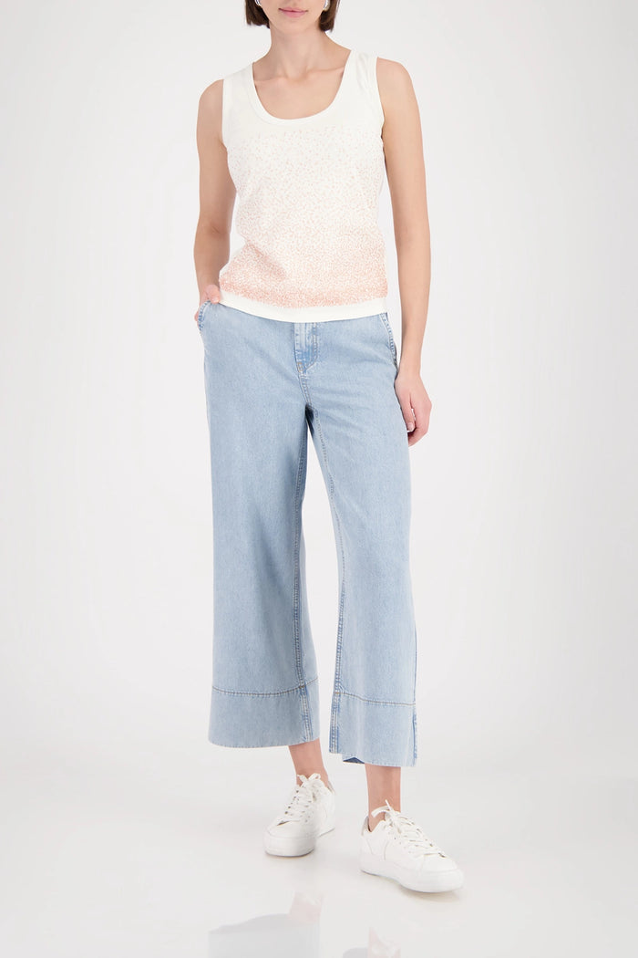 Monari Top With Sequins in Marble 410615