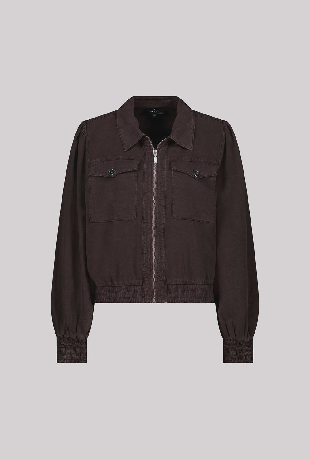 Monari Jacket With Decorative Buttons in Coffee 410664