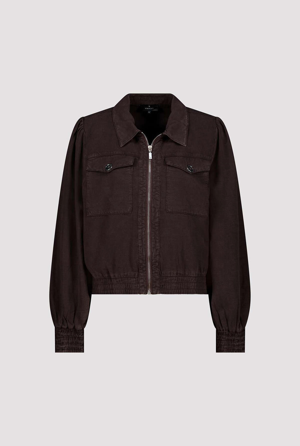 Monari Jacket With Decorative Buttons in Coffee 410664