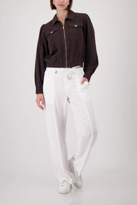 Monari Jacket With Decorative Buttons in Coffee 410664