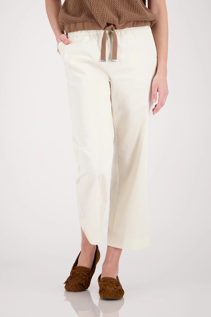 Monari Culottes Trousers in Marble 410748