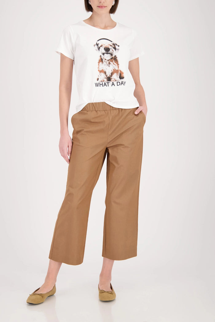 Monari Culottes Trousers in Mocca 410748