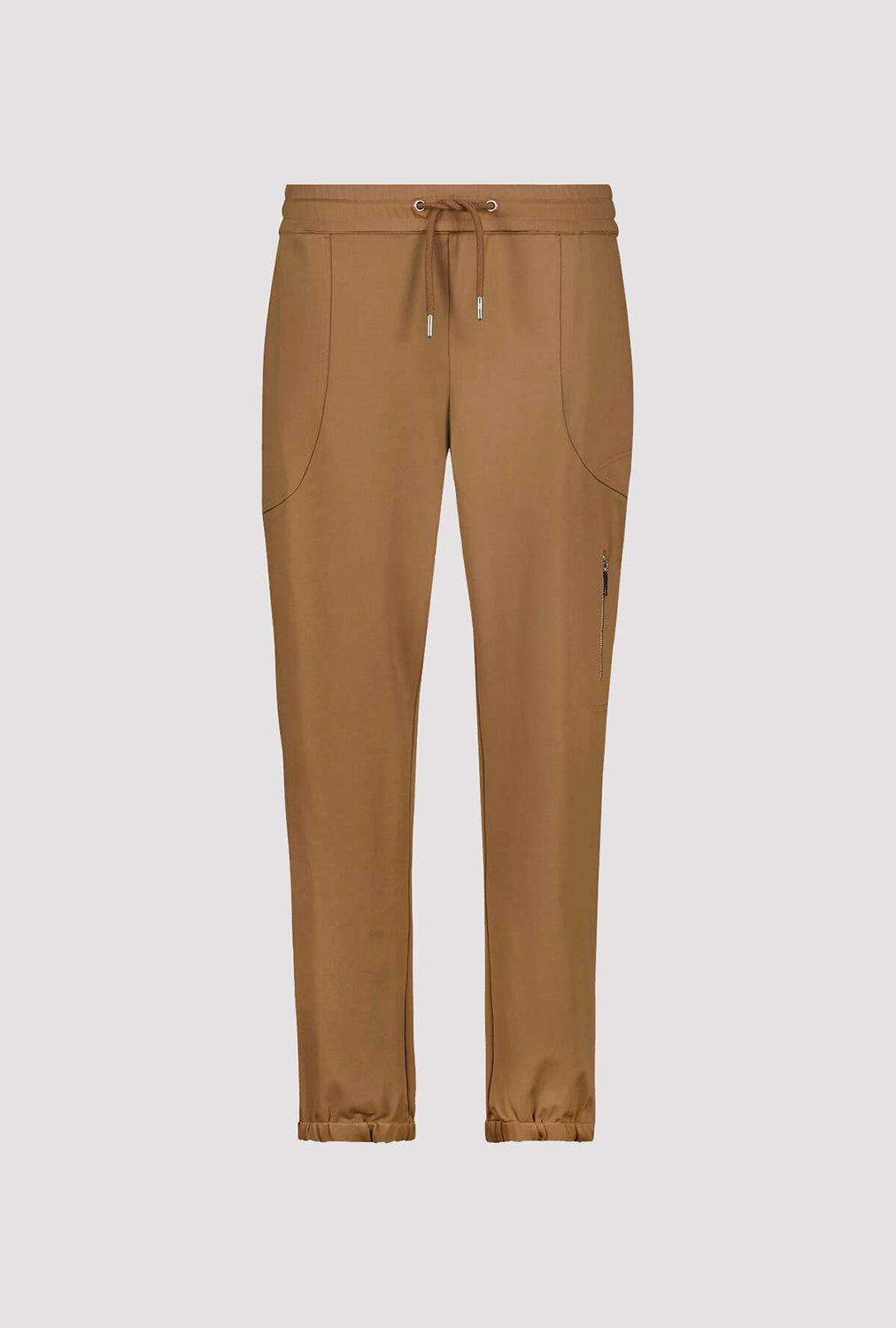 Monari Joggers With Zip Pocket in Mocca 410772- Pre-Order September Delivery
