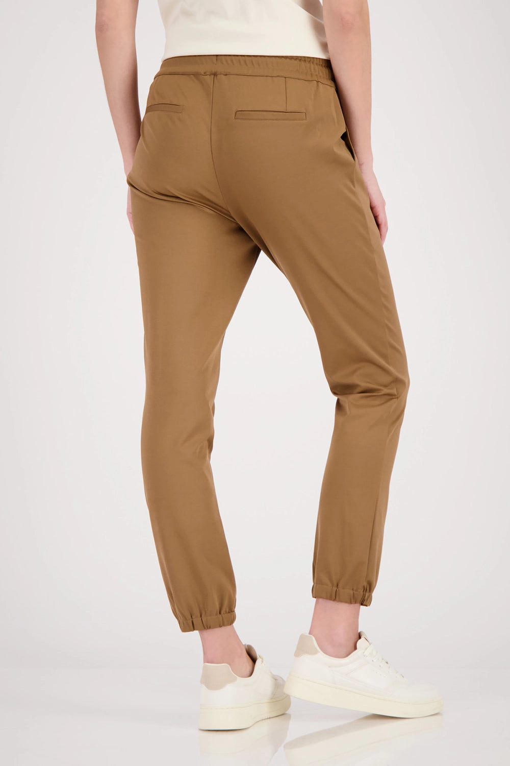 Monari Joggers With Zip Pocket in Mocca 410772- Pre-Order September Delivery