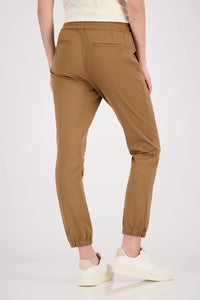 Monari Joggers With Zip Pocket in Mocca 410772- Pre-Order September Delivery