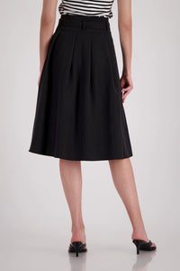 Monari Skirt With Fabric Belt in Black 410832