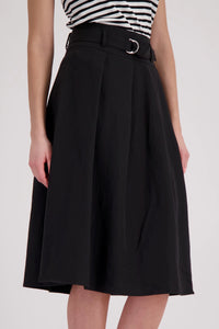 Monari Skirt With Fabric Belt in Black 410832