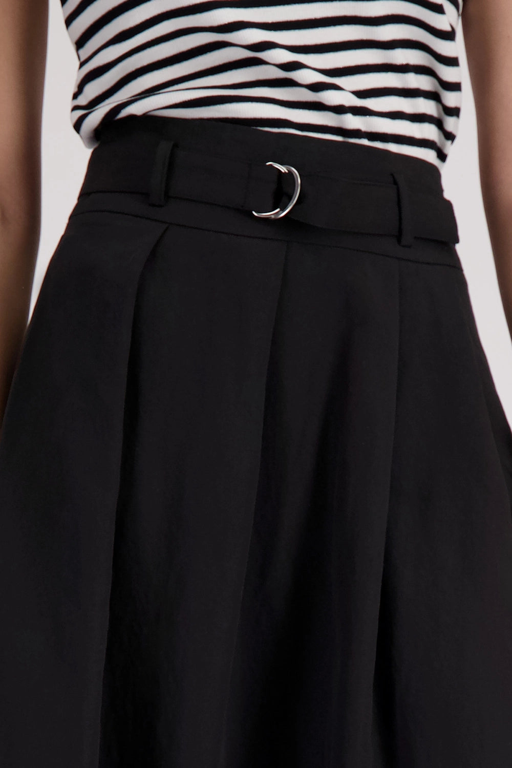 Monari Skirt With Fabric Belt in Black 410832
