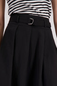Monari Skirt With Fabric Belt in Black 410832