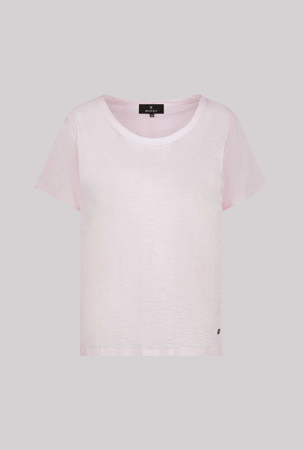Monari Basic T-Shirt With Mottled Yarn in French Rose 410920