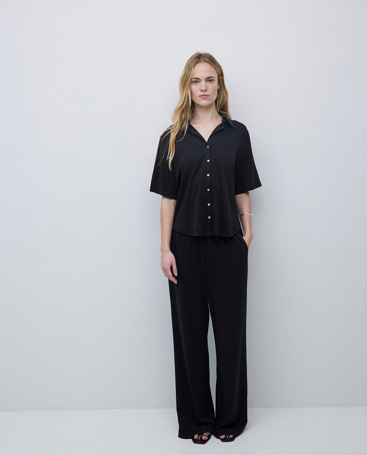 Yerse S/Sleeve Button Through Shirt 42110Ys