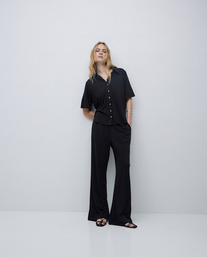 Yerse Relaxed Palazzo Pant  42111Ys