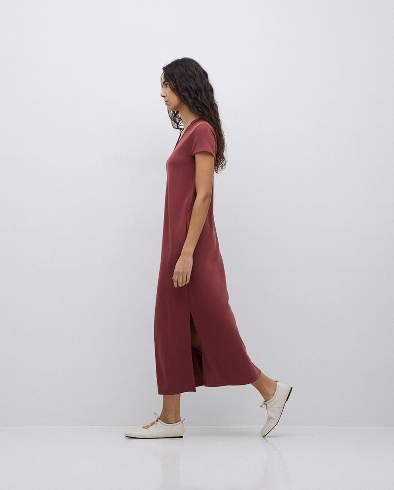 Yerse S/Sleeve V Neck Dress 42113Ys