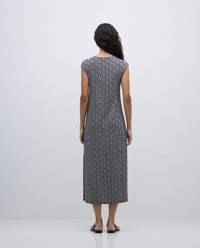 Yerse Sleeveless Printed Dress 42122Ys