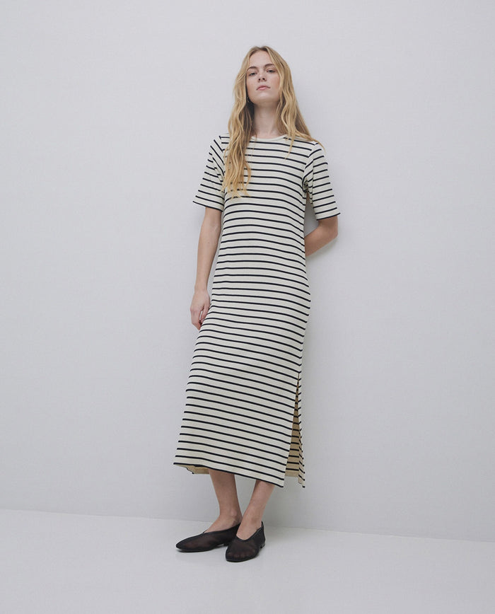 Yerse S/Sleeve Stripe Dress 42495Ys