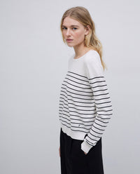 Yerse Long Sleeve Stripe Sweater 42502Ys
