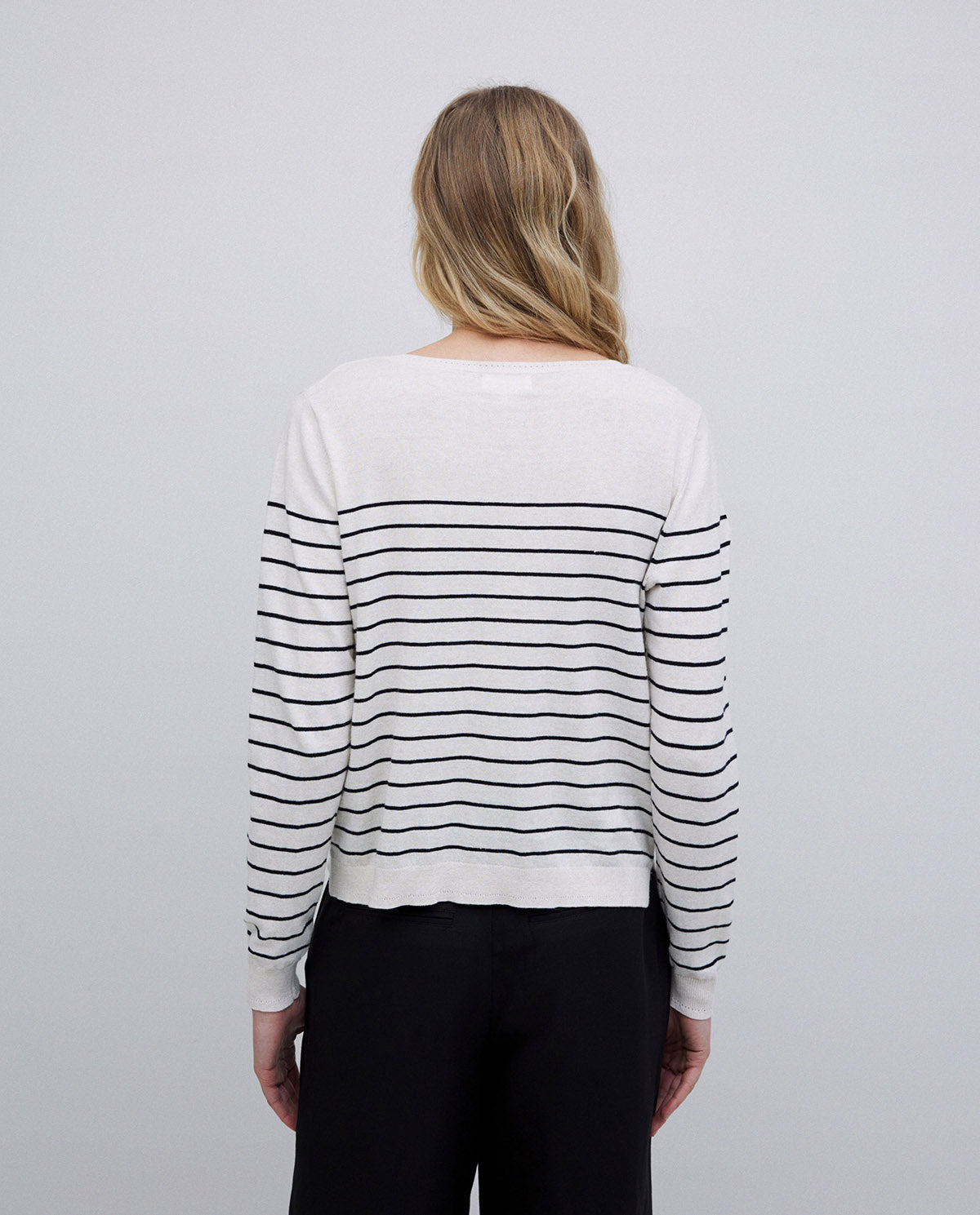 Yerse Long Sleeve Stripe Sweater 42502Ys