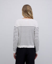 Yerse Long Sleeve Stripe Sweater 42502Ys