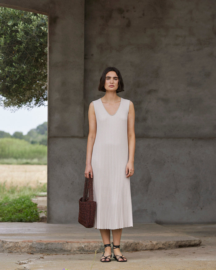 Yerse Sleeveless Knitted Dress 42517Ys