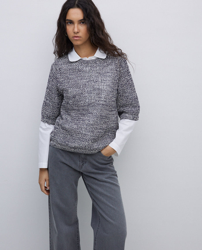 Yerse 3/4 Sleeve Knitted Jumper 42526Ys