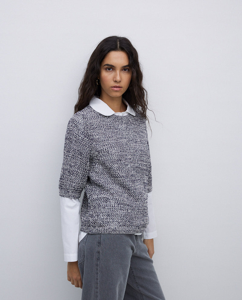 Yerse 3/4 Sleeve Knitted Jumper 42526Ys