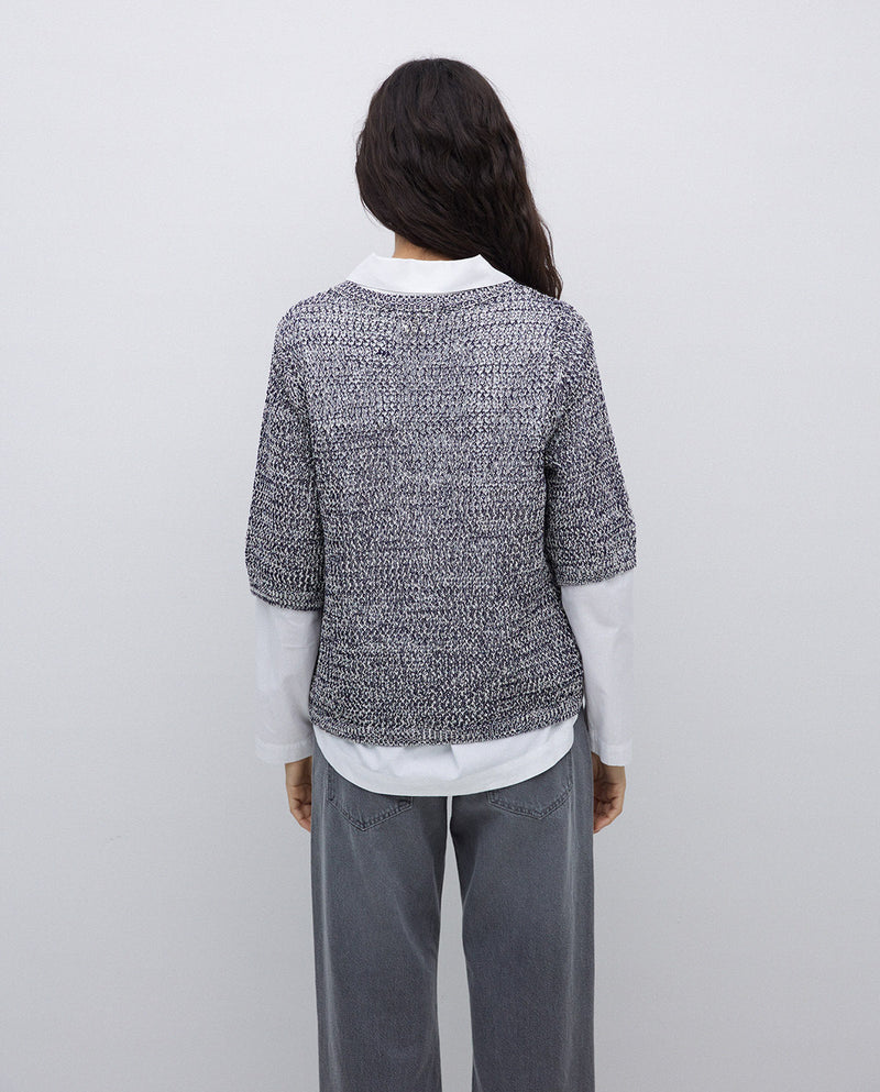 Yerse 3/4 Sleeve Knitted Jumper 42526Ys