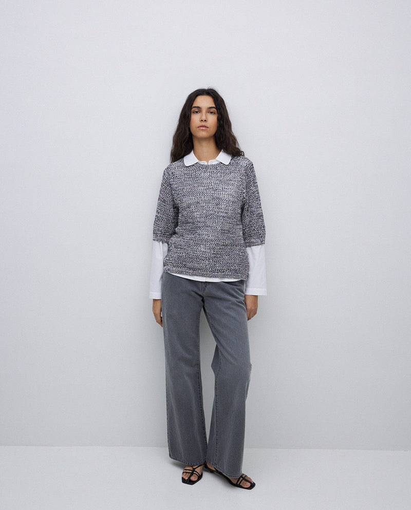 Yerse 3/4 Sleeve Knitted Jumper 42526Ys