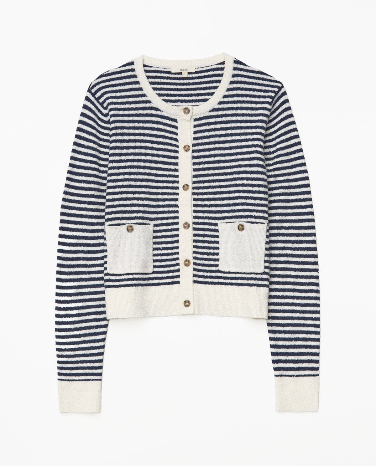 Yerse 2 Pocket stripe Cardigan 42535Ys