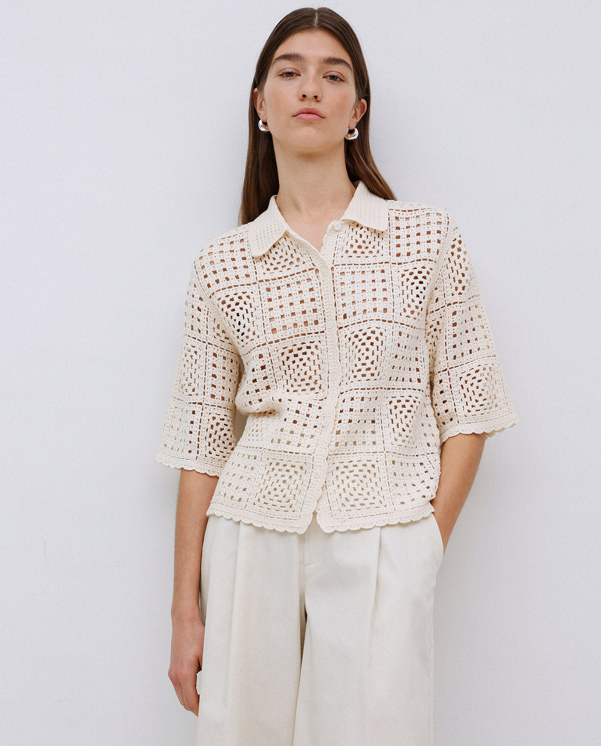 Yerse Crochet Cardigan 42548Ys