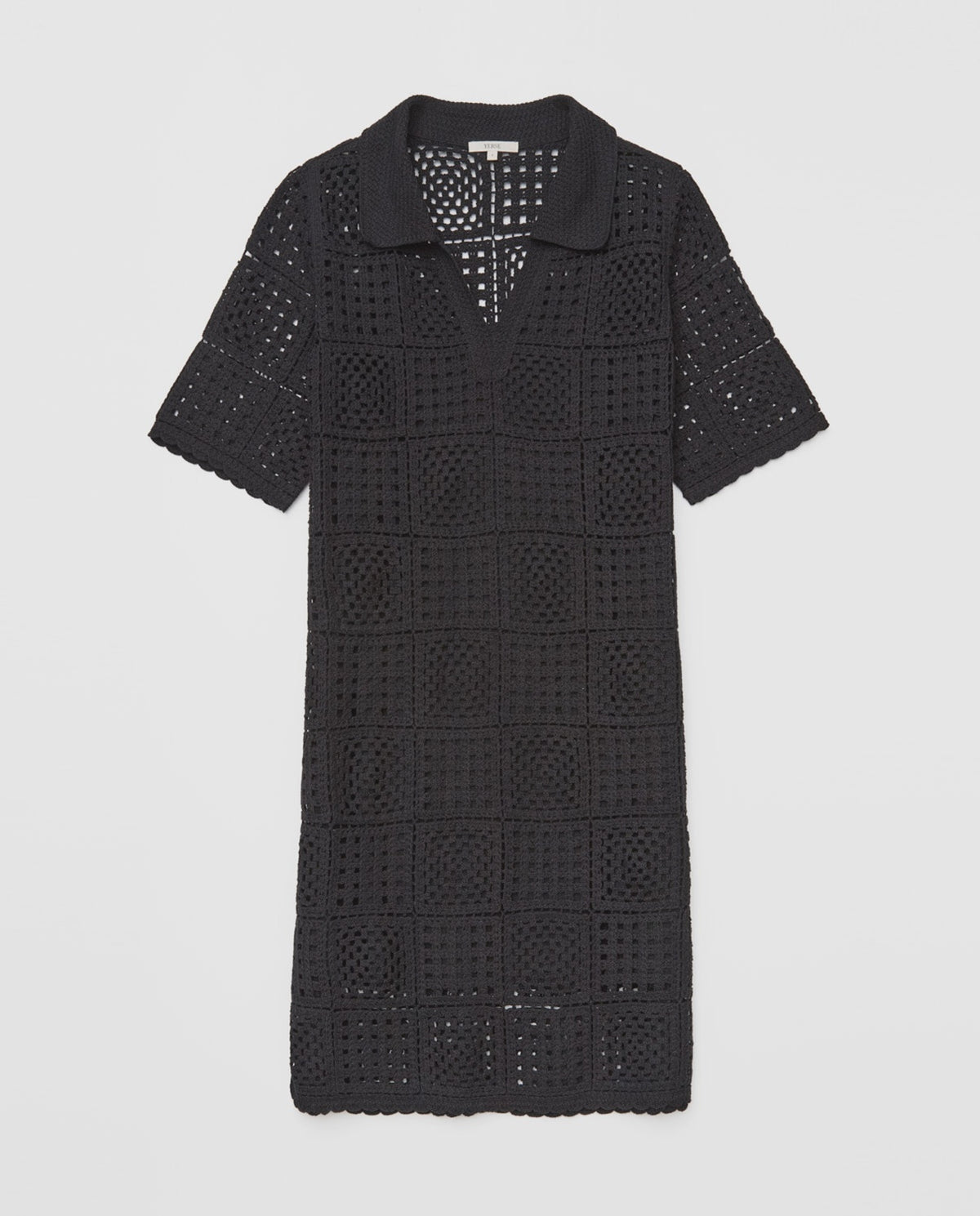Yerse S/Sleeve Crochet Dress 42549Ys