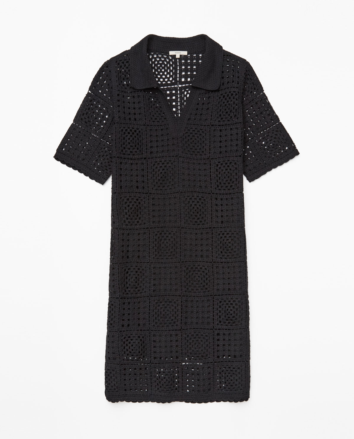 Yerse S/Sleeve Crochet Dress 42549Ys