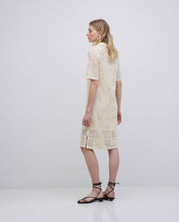 Yerse S/Sleeve Crochet Dress 42549Ys
