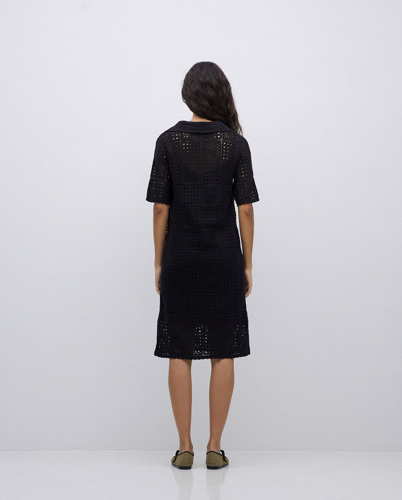 Yerse S/Sleeve Crochet Dress 42549Ys