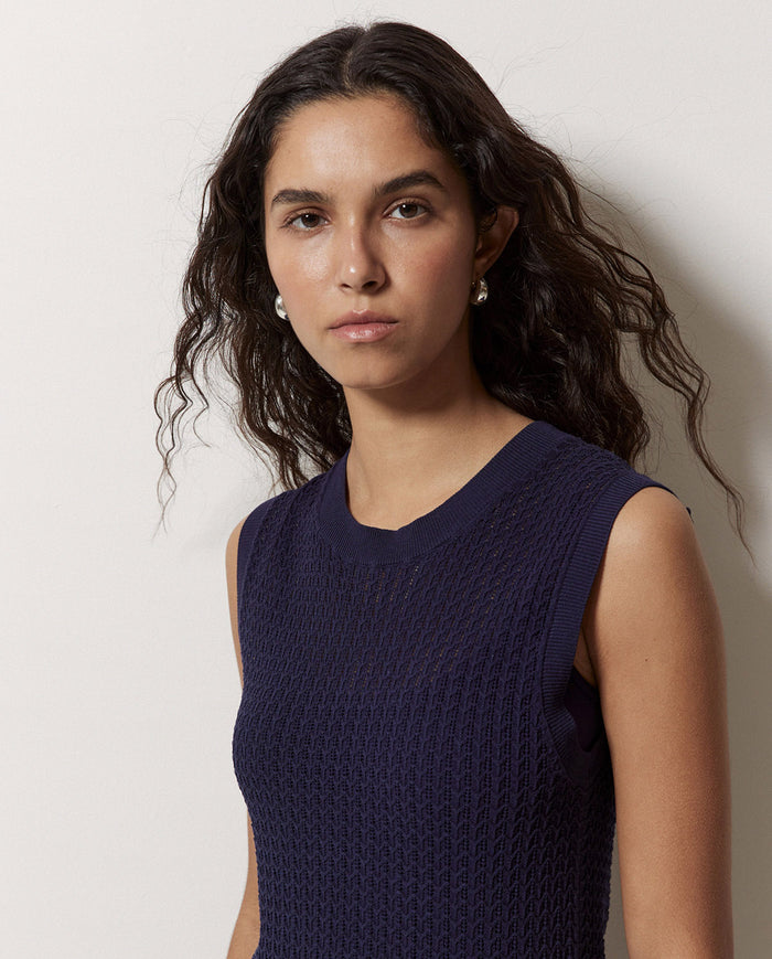 Yerse Sleeveless Textured Dress 42559Ys